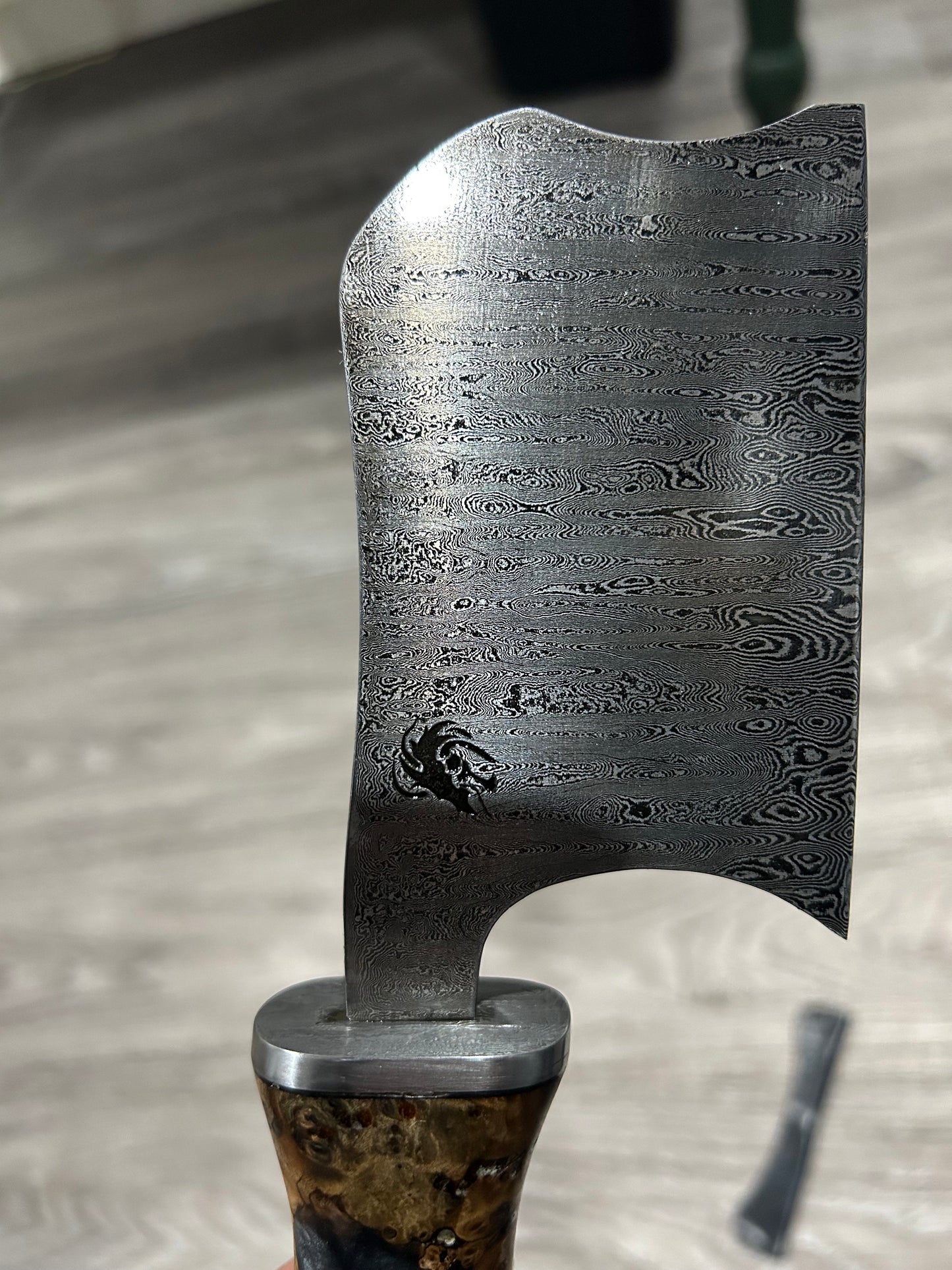 600 layer damascus kitchen chopper